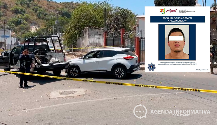 Asegura SSPC a presunto narcomenudista en Tepic con más de mil dosis de droga