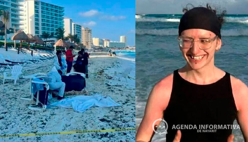 Joven salva a su amiga de ahogarse en Cancún, pero el mar lo regresa ...