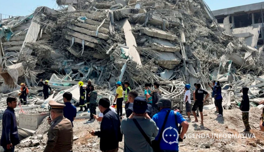 Terremoto de 7.7 en Myanmar y Tailandia deja más de 1.600 muertos