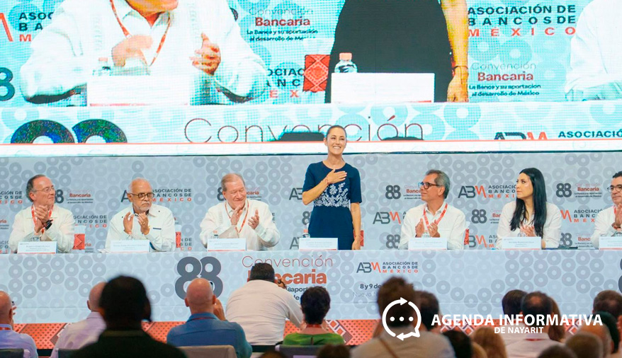 Inauguran Claudia Sheinbaum histórica 88ª Convención Bancaria en Nayarit