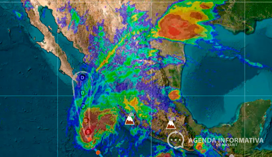 Tormenta tropical Alvin podría generar lluvias y oleaje elevado en Nayarit