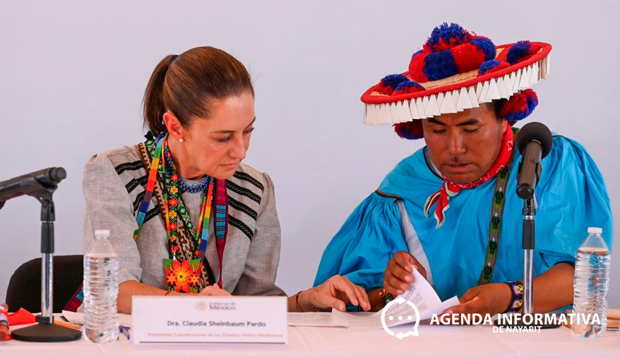 Restituye Claudia Sheinbaum más de 5 mil hectáreas al pueblo Wixárika desde La Yesca, Nayarit