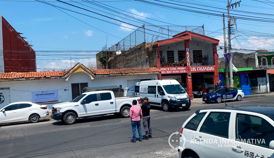 Encuentran restos humanos en vivienda asegurada en Tepic