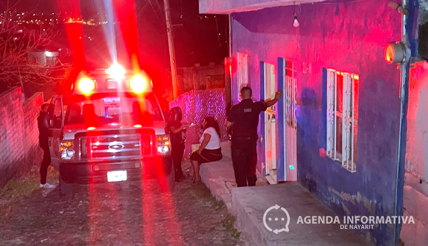 Hombre fallece por presunta broncoaspiración en la colonia Francisco Villa, en Tepic