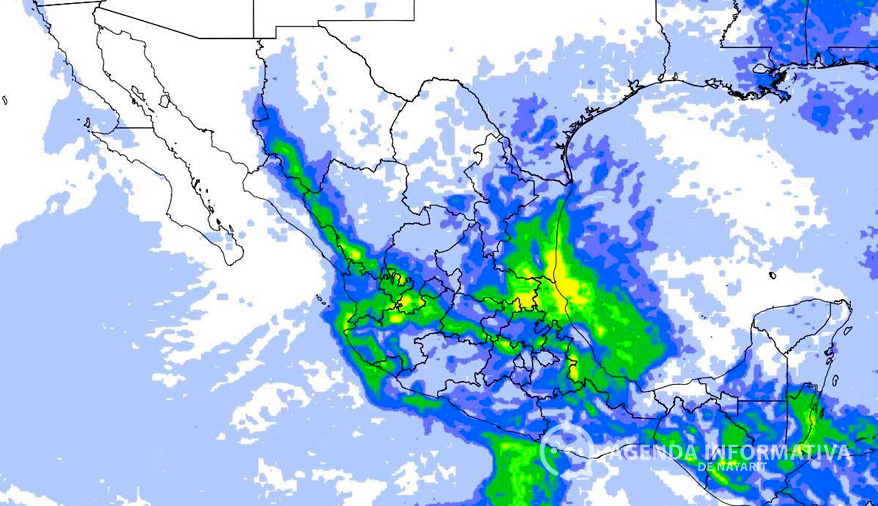 Se esperan lluvias intensas en Nayarit y gran parte del país