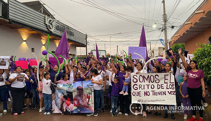 Comunidad de Rosamorada marcha para exigir justicia por Lupita