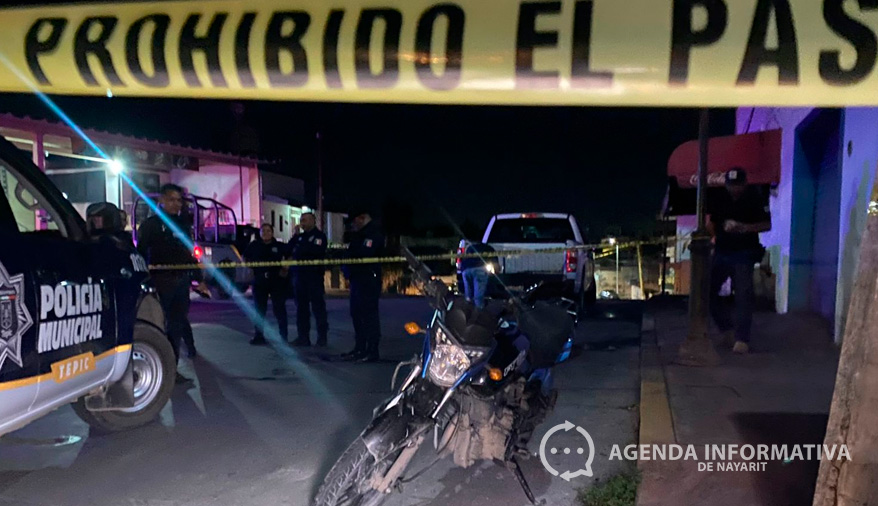 Motociclista lesionado en choque; la moto tenía reporte de robo