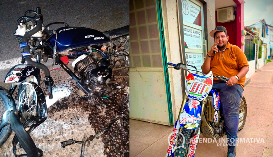 Joven motociclista pierde la vida en accidente sobre la carretera Villa Hidalgo–El Corte