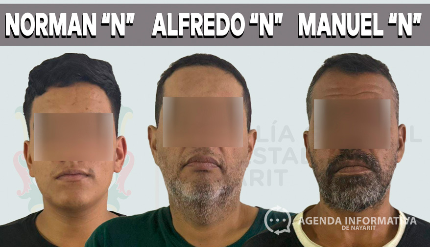 Detienen a tres hombres por homicidio en centro de rehabilitación en Tepic