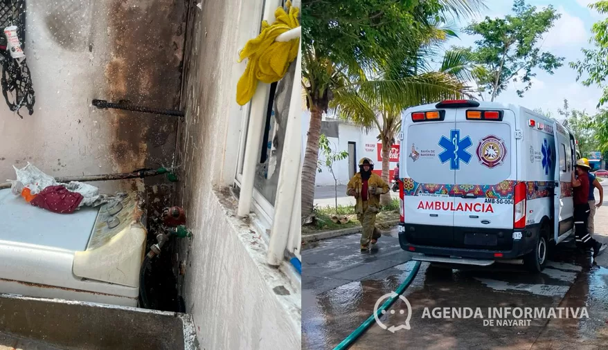 Flamazo en domicilio de Altavela deja a un hombre con quemaduras