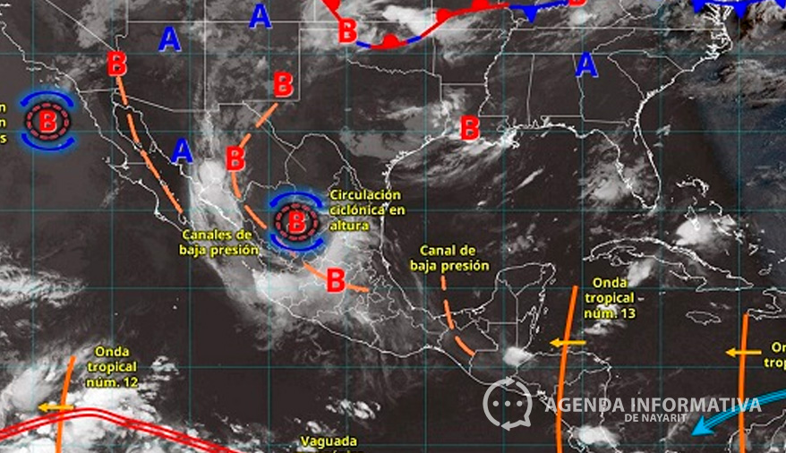 Lluvias intensas y calor extremo este jueves en Nayarit y otras regiones del país