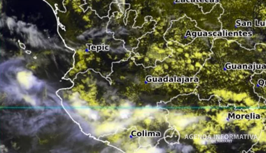 Se pronostican lluvias fuertes en Nayarit, Jalisco, Michoacán, Colima y Guanajuato esta tarde