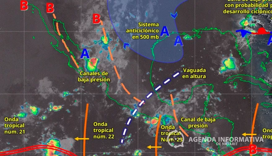 Se esperan lluvias fuertes y altas temperaturas en Nayarit