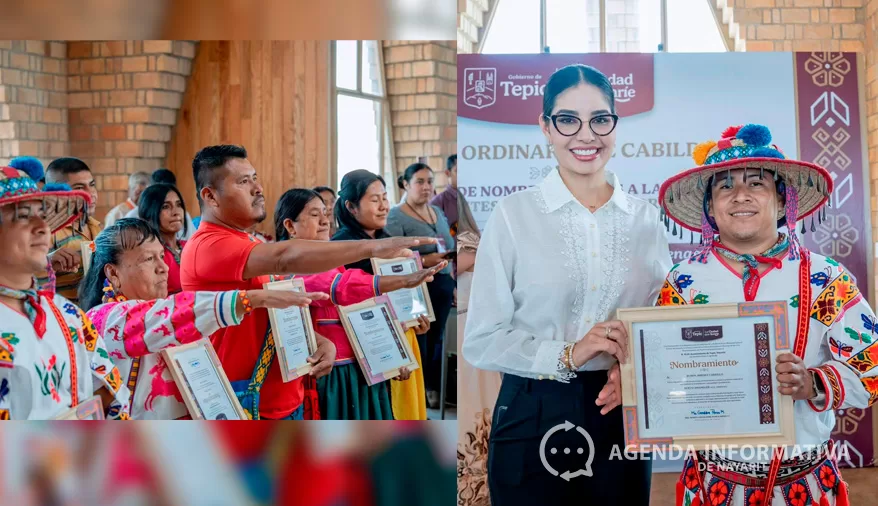 Entrega de nombramientos a representantes de pueblos originarios en Tepic