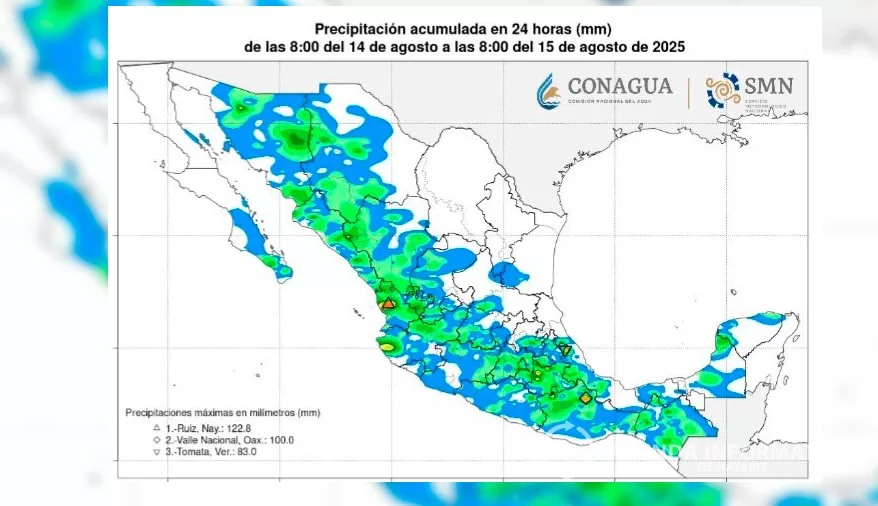 Sierra de Ruiz rompe récord de lluvia: 240 mm en un día