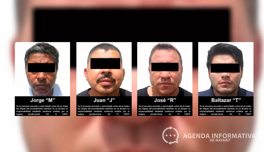 Vinculan a proceso a cuatro detenidos en Tepic por delitos contra la salud y portación de armas