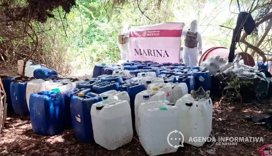 Asegura Semar sustancias y equipo para drogas sintéticas en San Blas