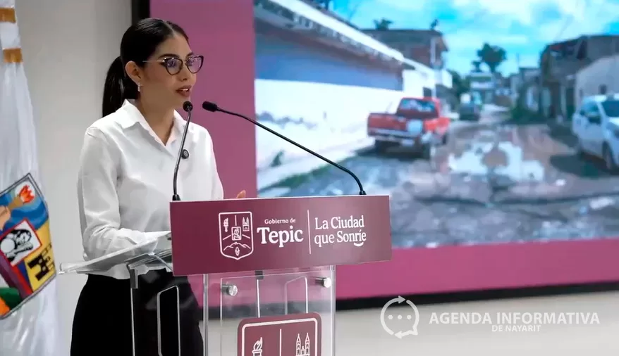 Geraldine Ponce anuncia 60 obras de drenaje y alcantarillado en Tepic con inversión de 69 millones