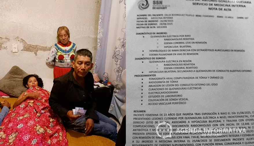 El milagro de Dalia, la joven que superó a un rayo y ahora pide apoyo a la comunidad