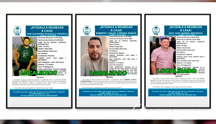 Localizan con vida a tres nayaritas privados de la libertad en Chetumal