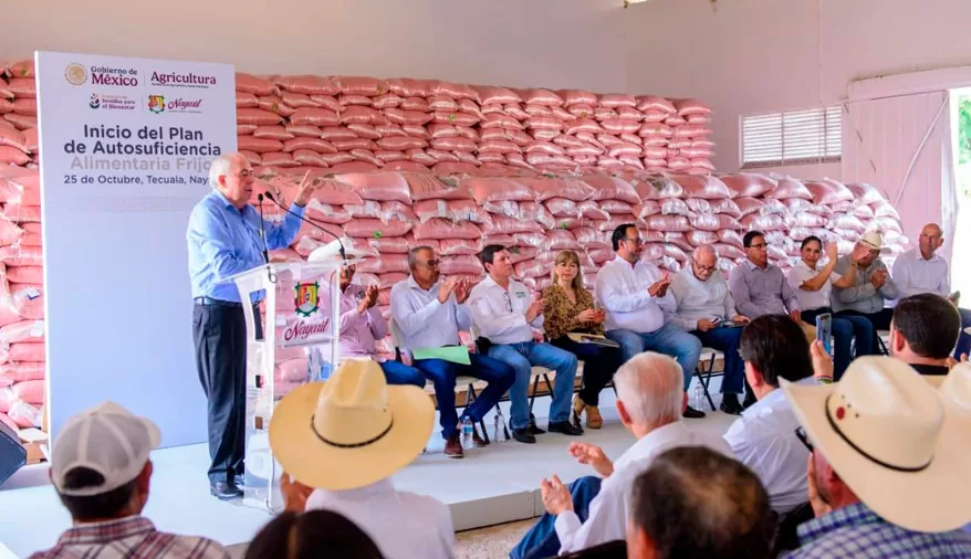 Inicia entrega de semilla certificada de frijol en Nayarit para fortalecer la producción agrícola