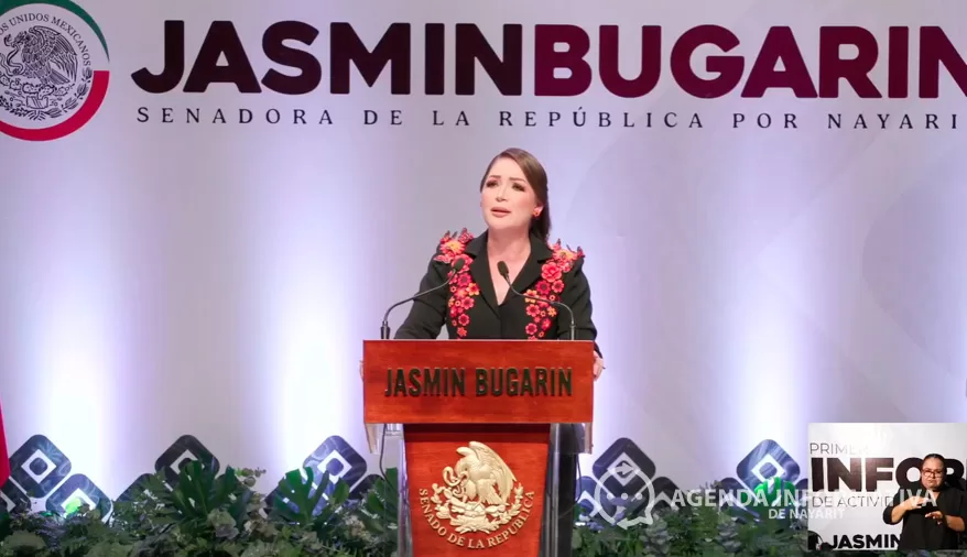 Jasmin Bugarín destaca respaldo ciudadano y fortalece mensaje político en su primer informe