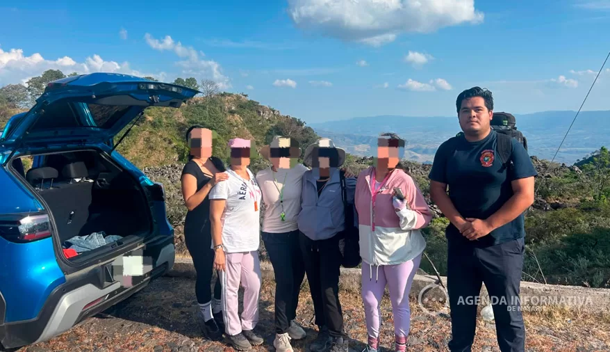 Localizan a siete mujeres extraviadas en el volcán Ceboruco