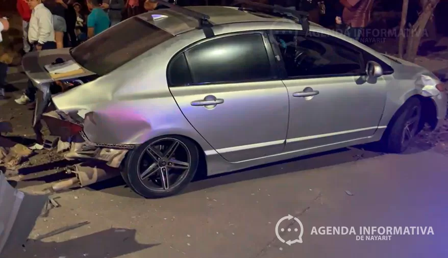 Choque múltiple en avenida México deja una mujer lesionada