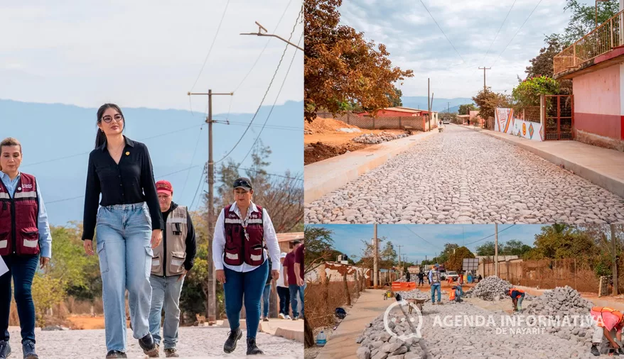 Avanza rehabilitación de la calle Aviación en Santiago de Pochotitán