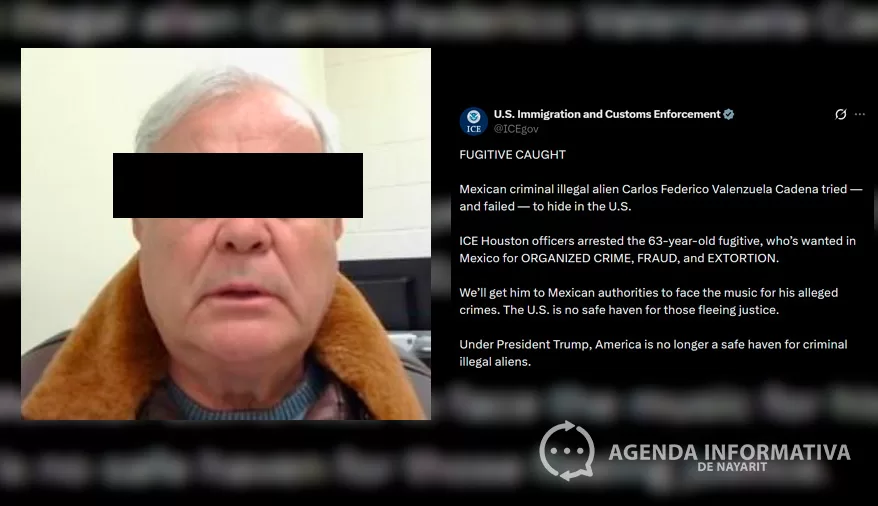 Detiene ICE en Texas a empresario mexicano acusado de fraude inmobiliario en Nayarit