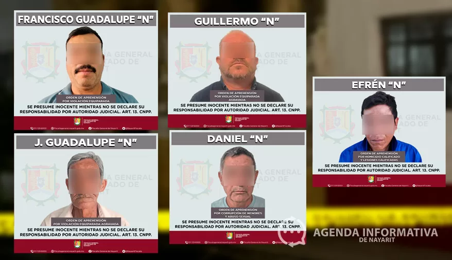 Ejecuta Fiscalía de Nayarit 13 órdenes de aprehensión; 11 por violencia de género