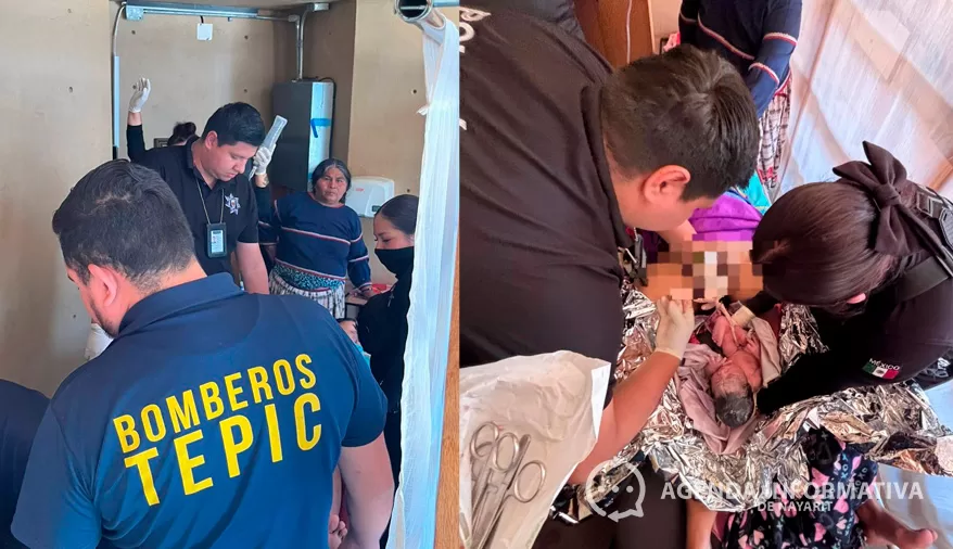 Nace bebé en la Ciudad de las Artes Indígenas tras atención de paramédicos en Tepic