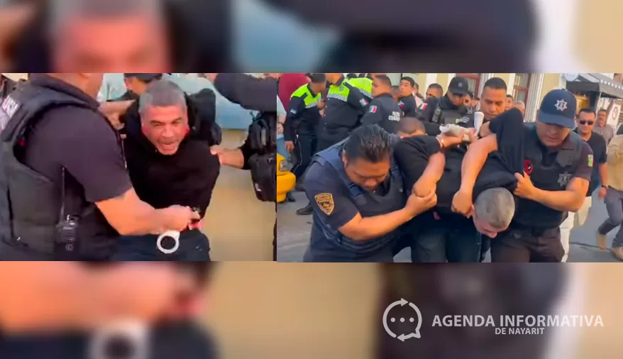 Detienen a Francisco Falcón tras nueva movilización en la Presidencia Municipal de Xalisco