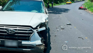 Motociclista muere tras choque en la carretera Tepic–Mazatlán