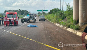 Hombre muere atropellado en la carretera libre Guadalajara-Tepic